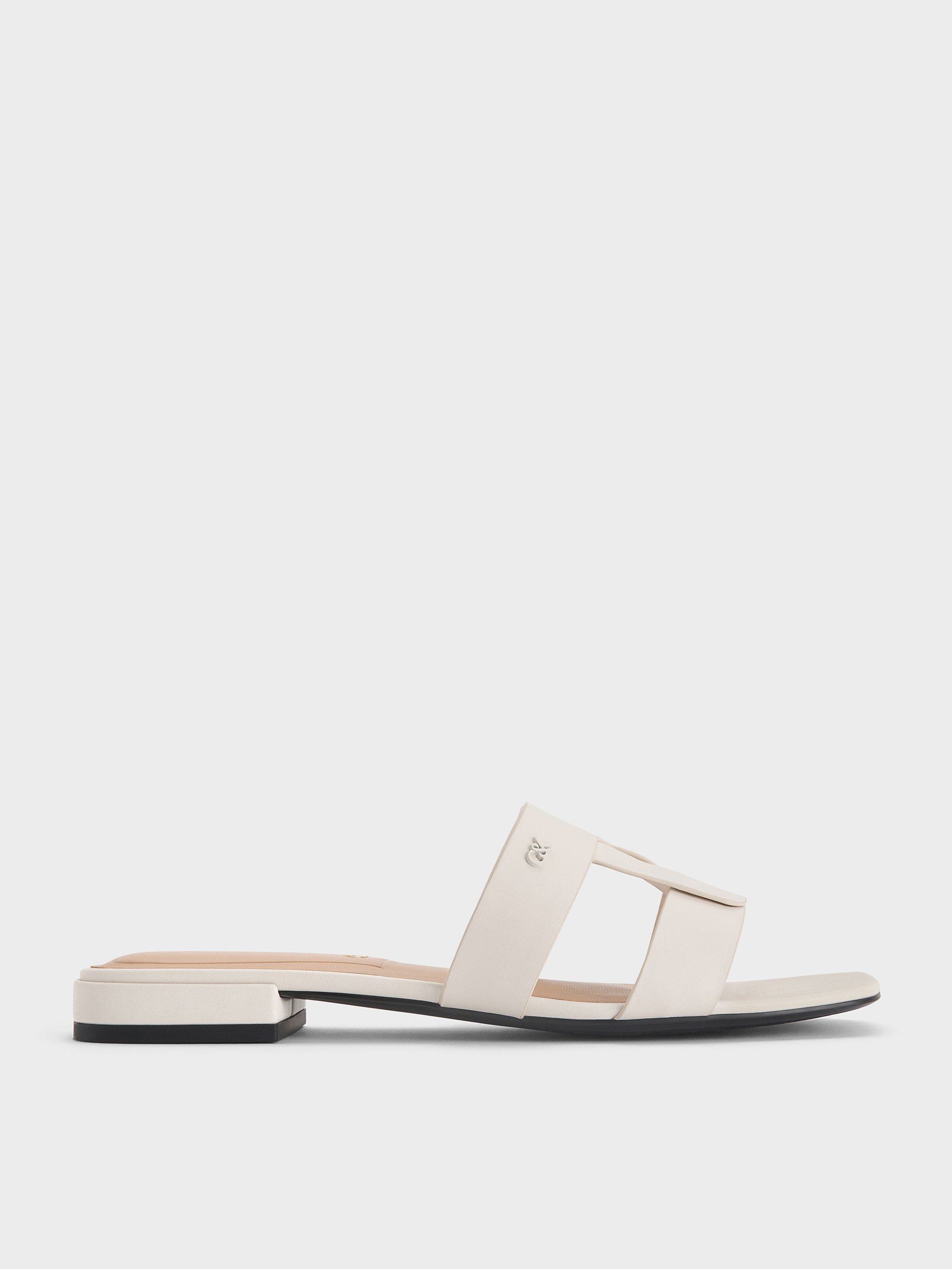 Charles & Keith - Joan Leather Slide Sandals
