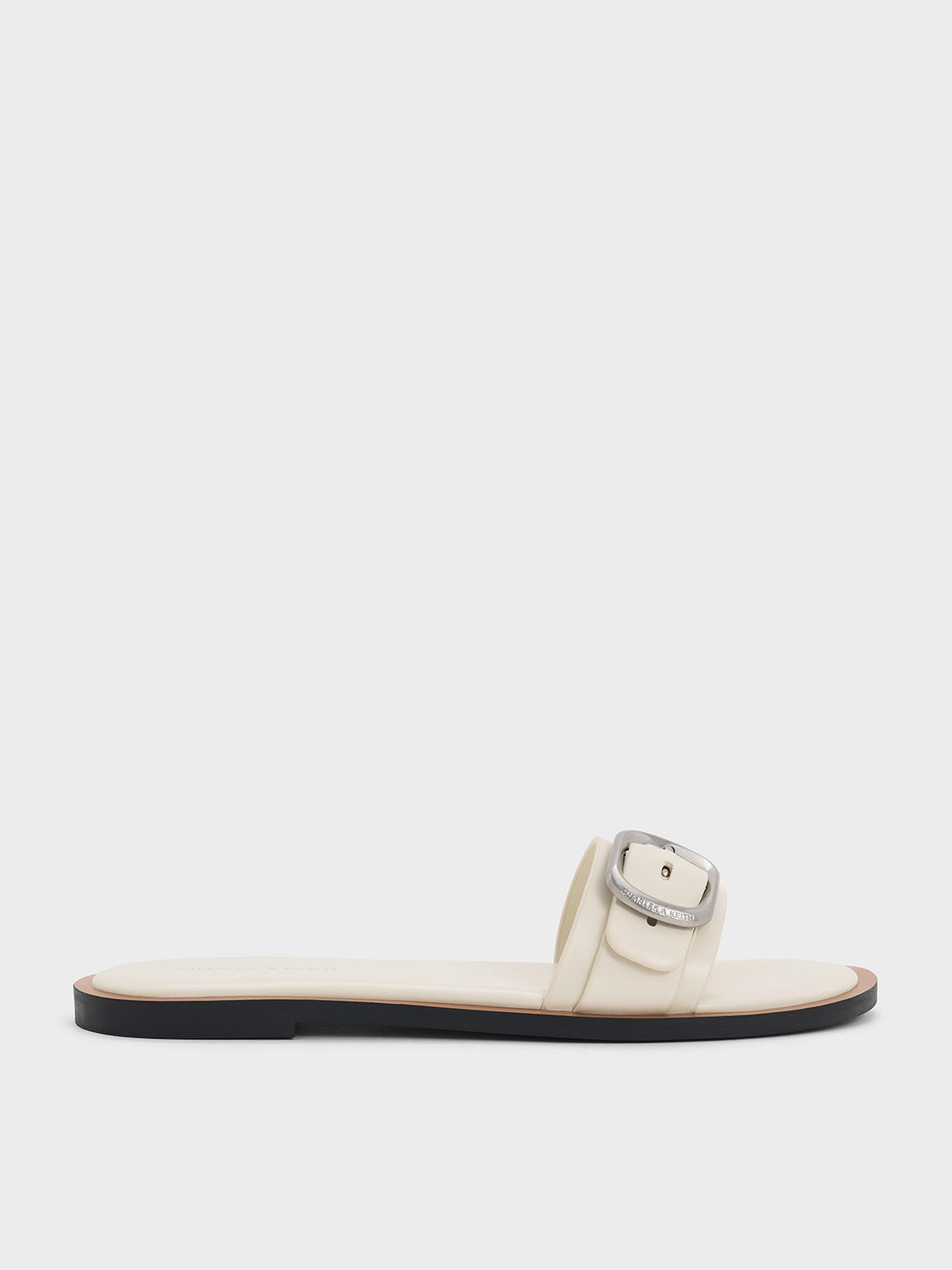CHARLES & KEITH CHARLES & KEITH - BUCKLE-STRAP SLIDE SANDALS