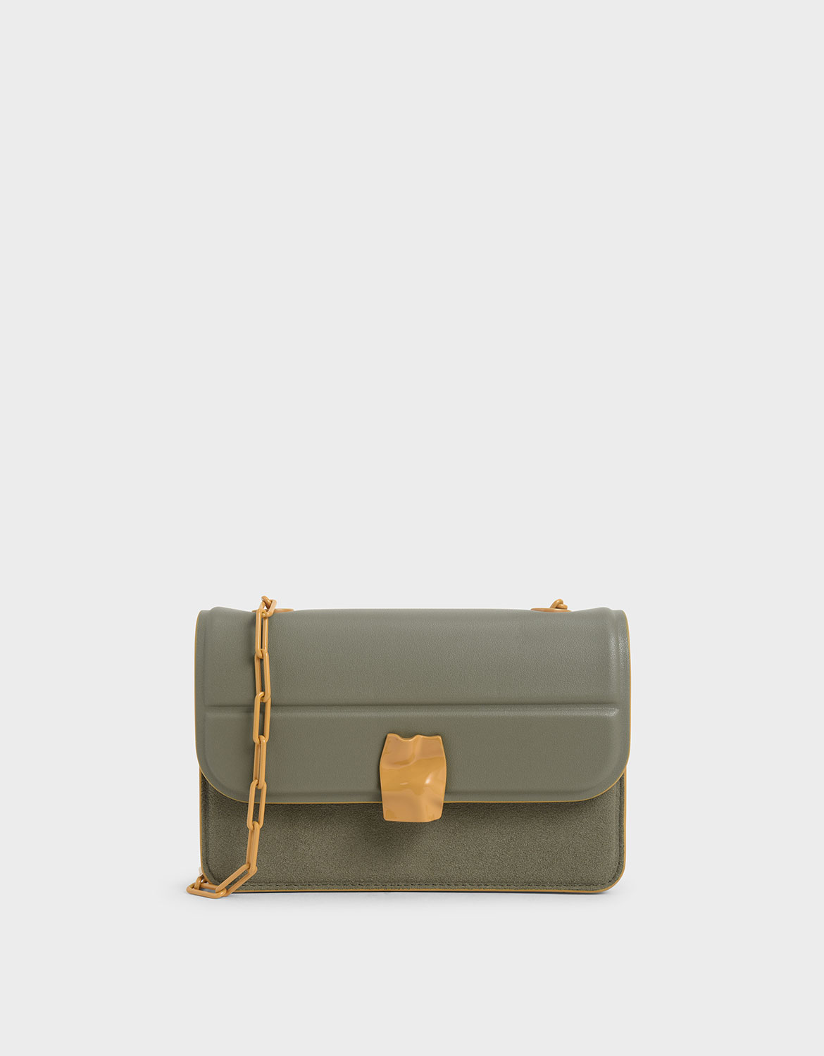 

Textured Mini Wallet, Sage green