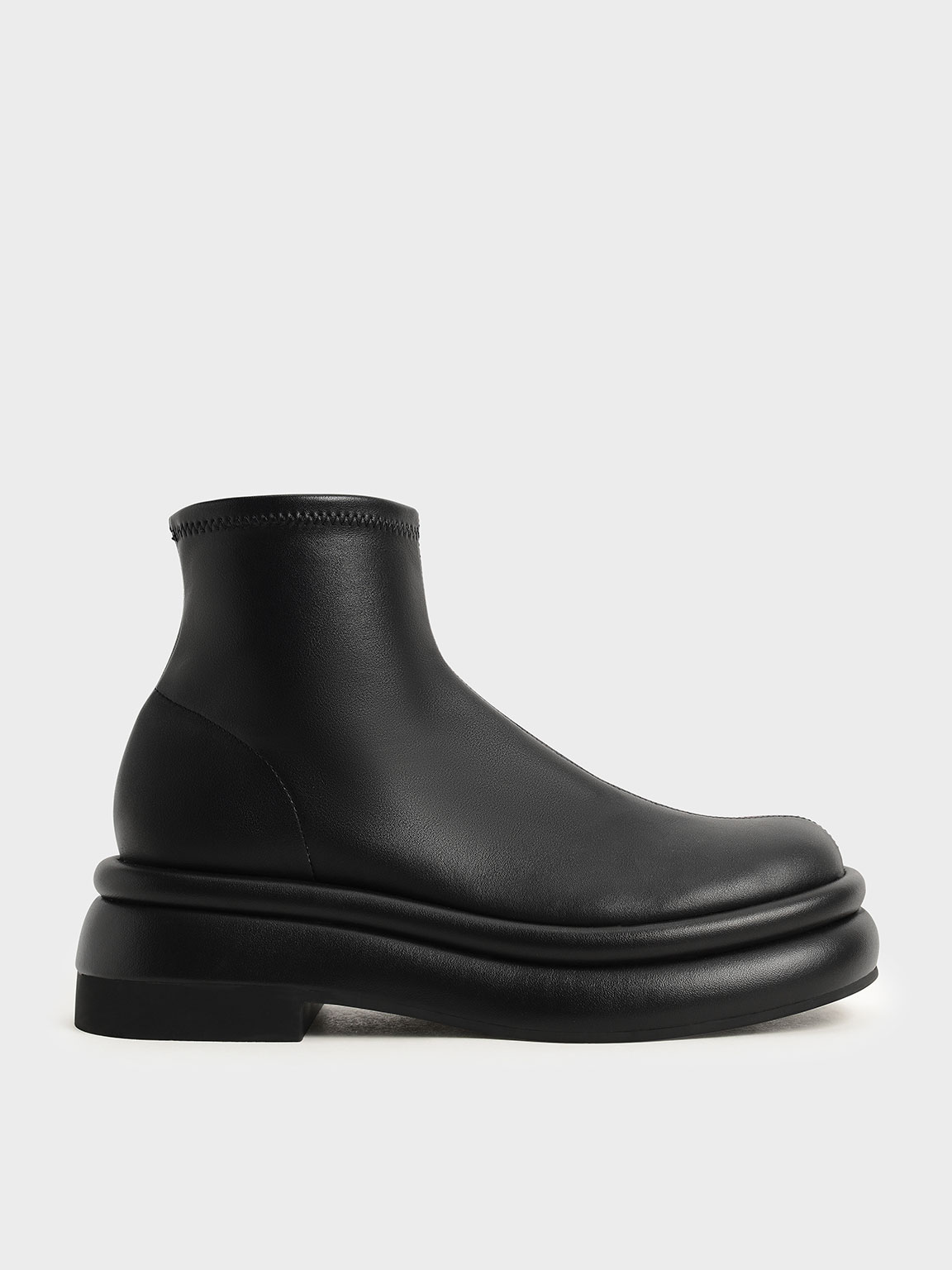 Charles & Keith - Nola Slip-On Ankle Boots