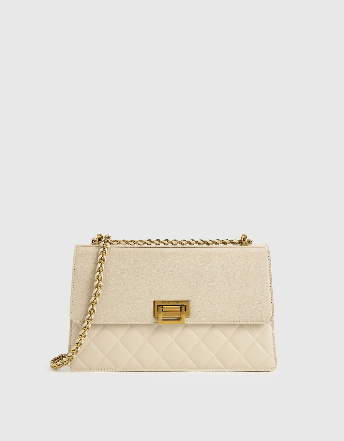 

Quilted Shoulder Bag, Ivory