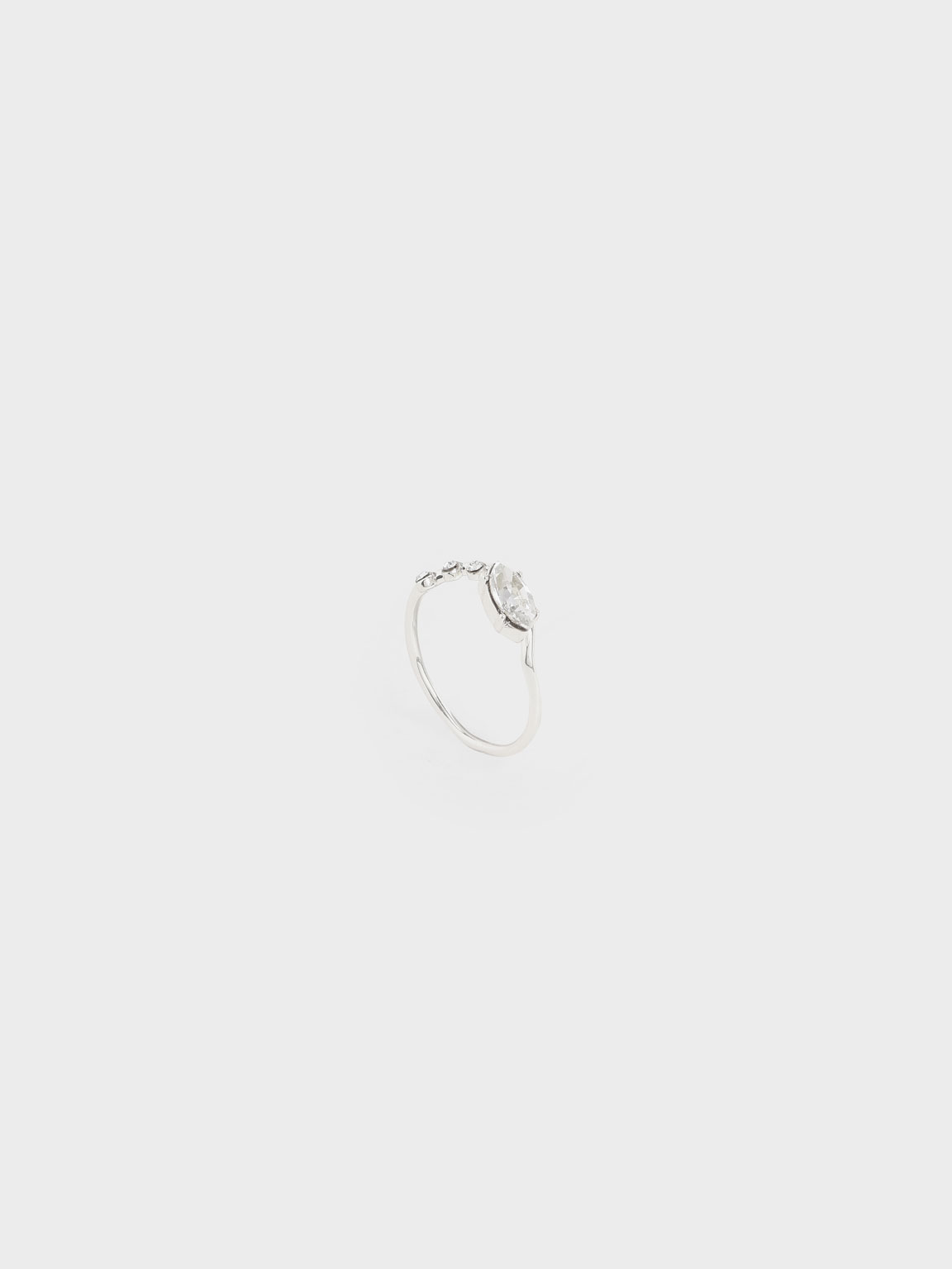 

Swarovski® Crystal Geometric Ring, Silver