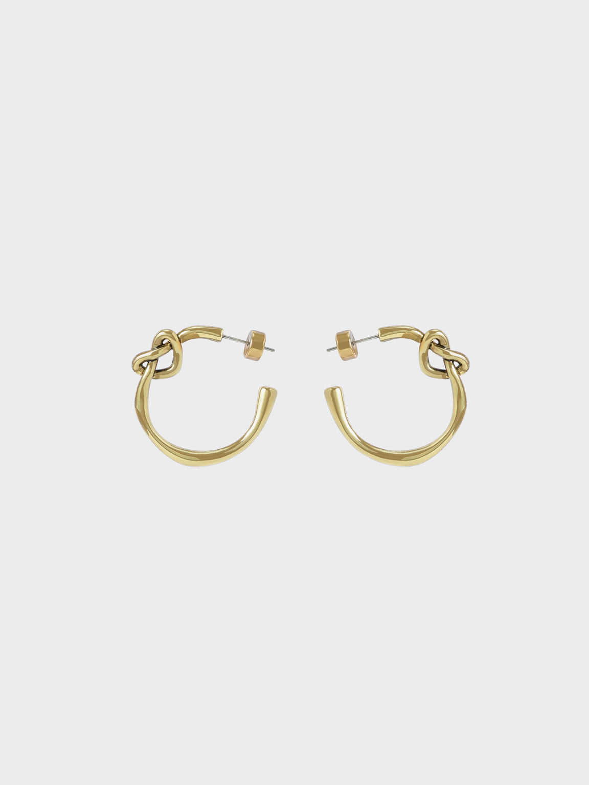 

Swarovski® Crystal Embellished Heart Hoop Earrings, Gold