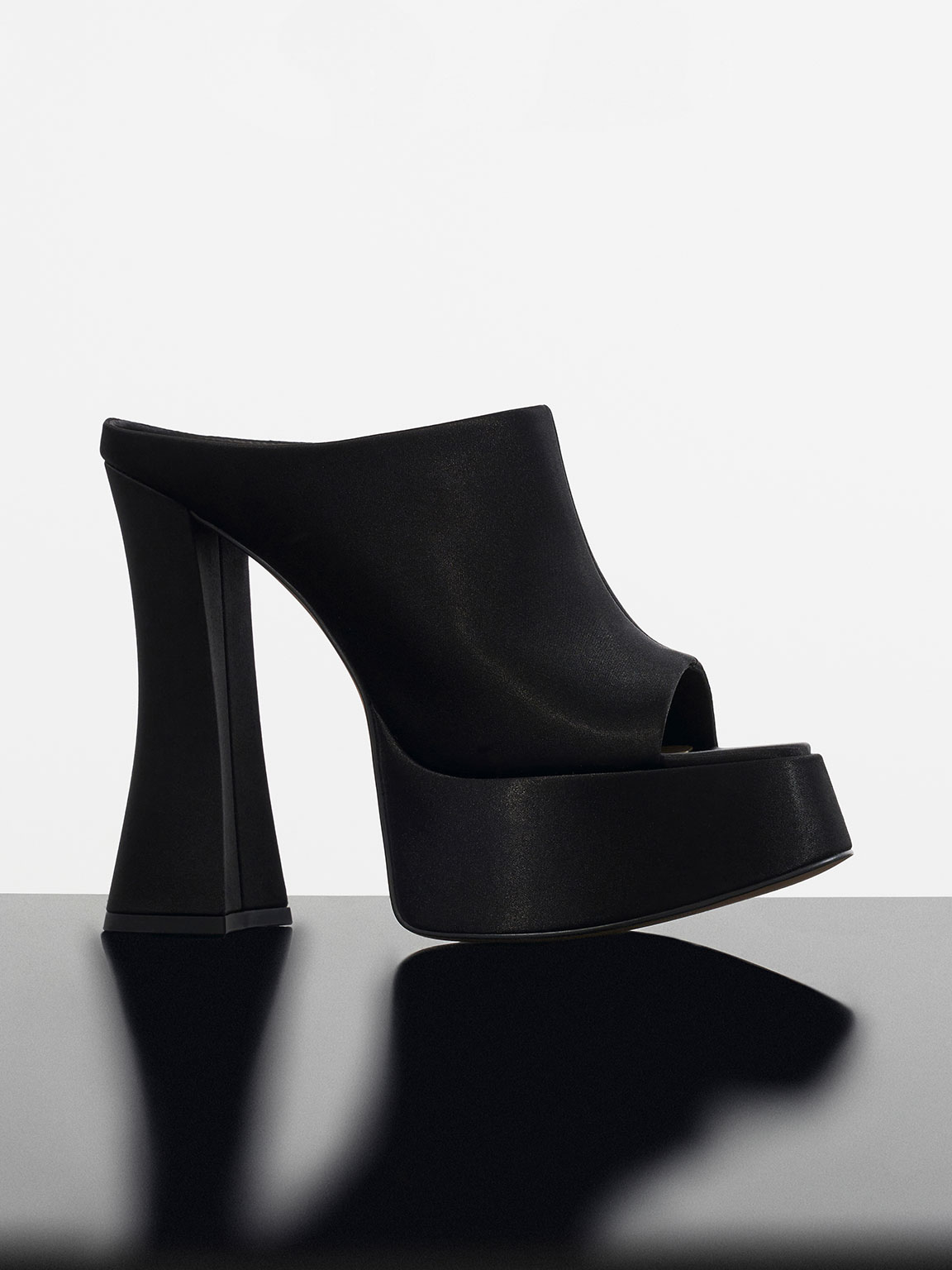 Delphine Recycled Polyester Platform Mules