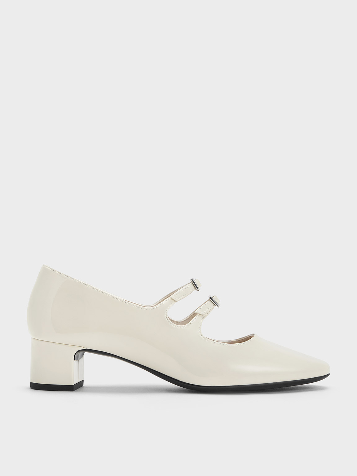 Charles & Keith - Clementine Double Crystal-Buckle Mary Jane Pumps