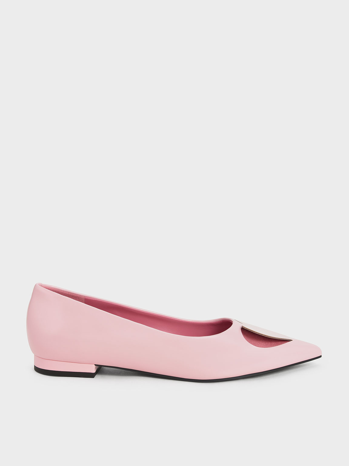 

Amora Heart Cut-Out Ballerina Pumps