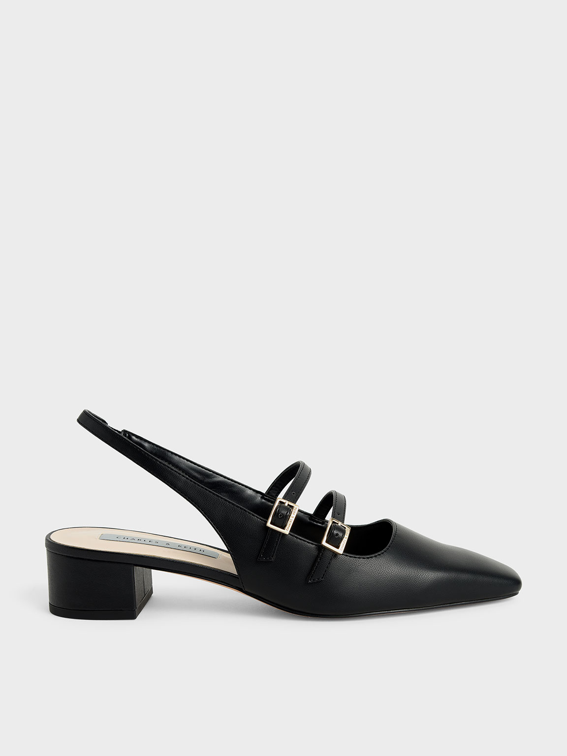 

Slingback Mary Janes, Black