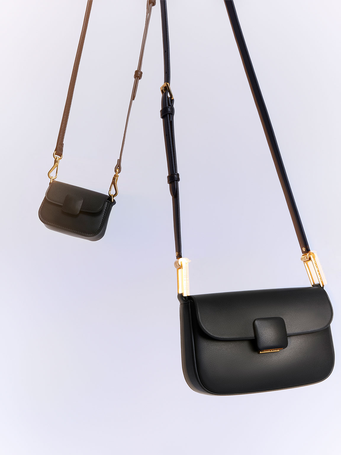 Koa Square Push-Lock Shoulder Bag