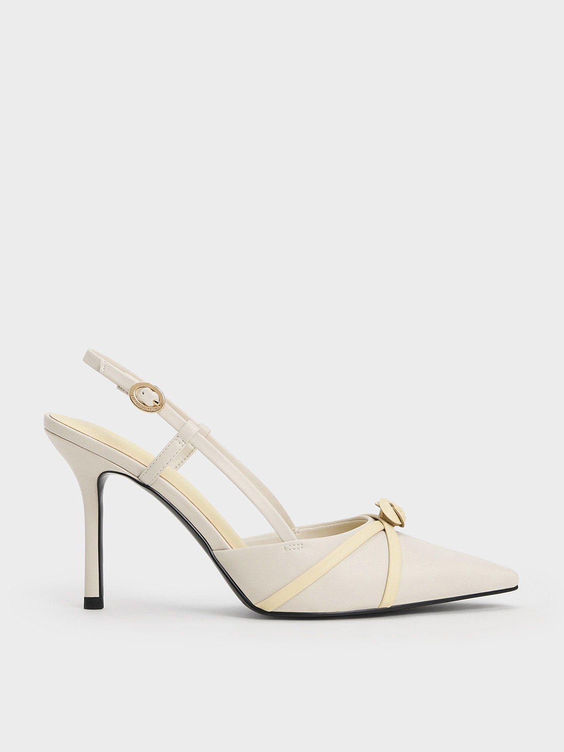 Charles & Keith - Rose Pointed-Toe Slingback Pumps