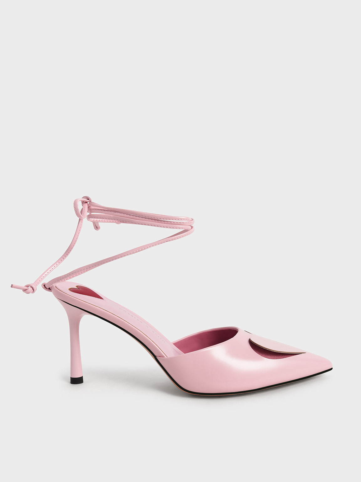 

Amora Heart Cut-Out Lace-Up Pumps