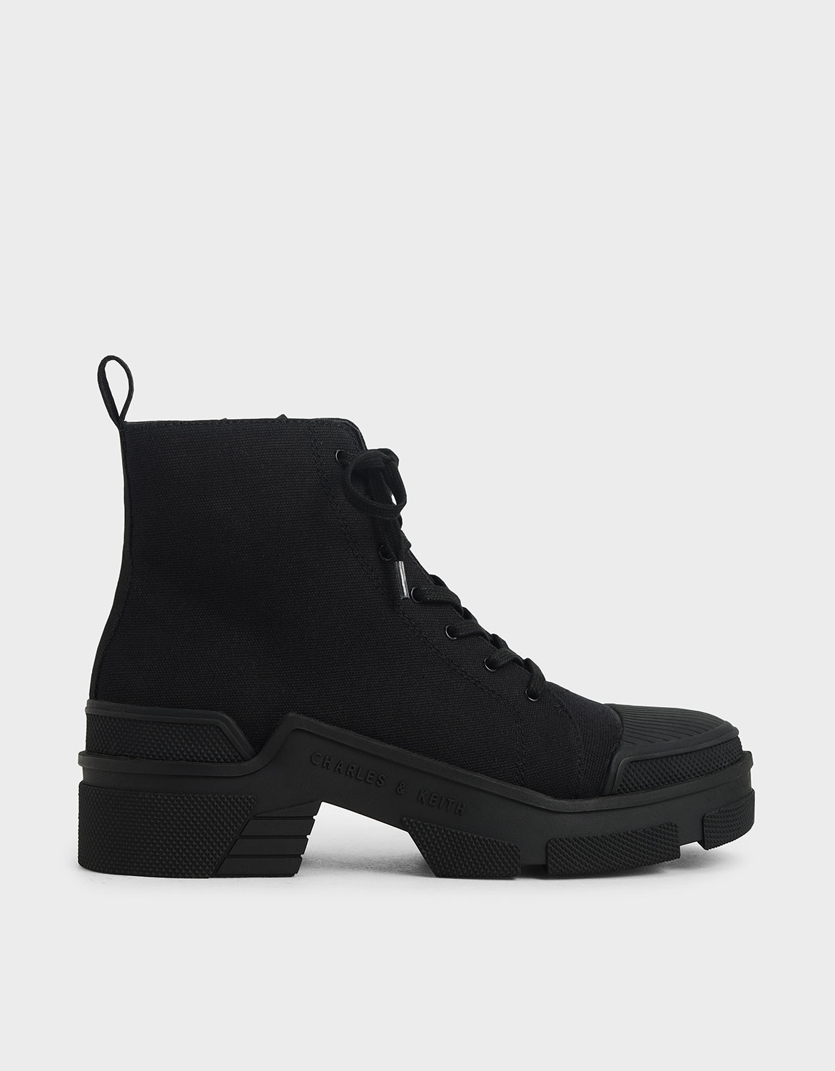 

Canvas High Top Sneakers, Black