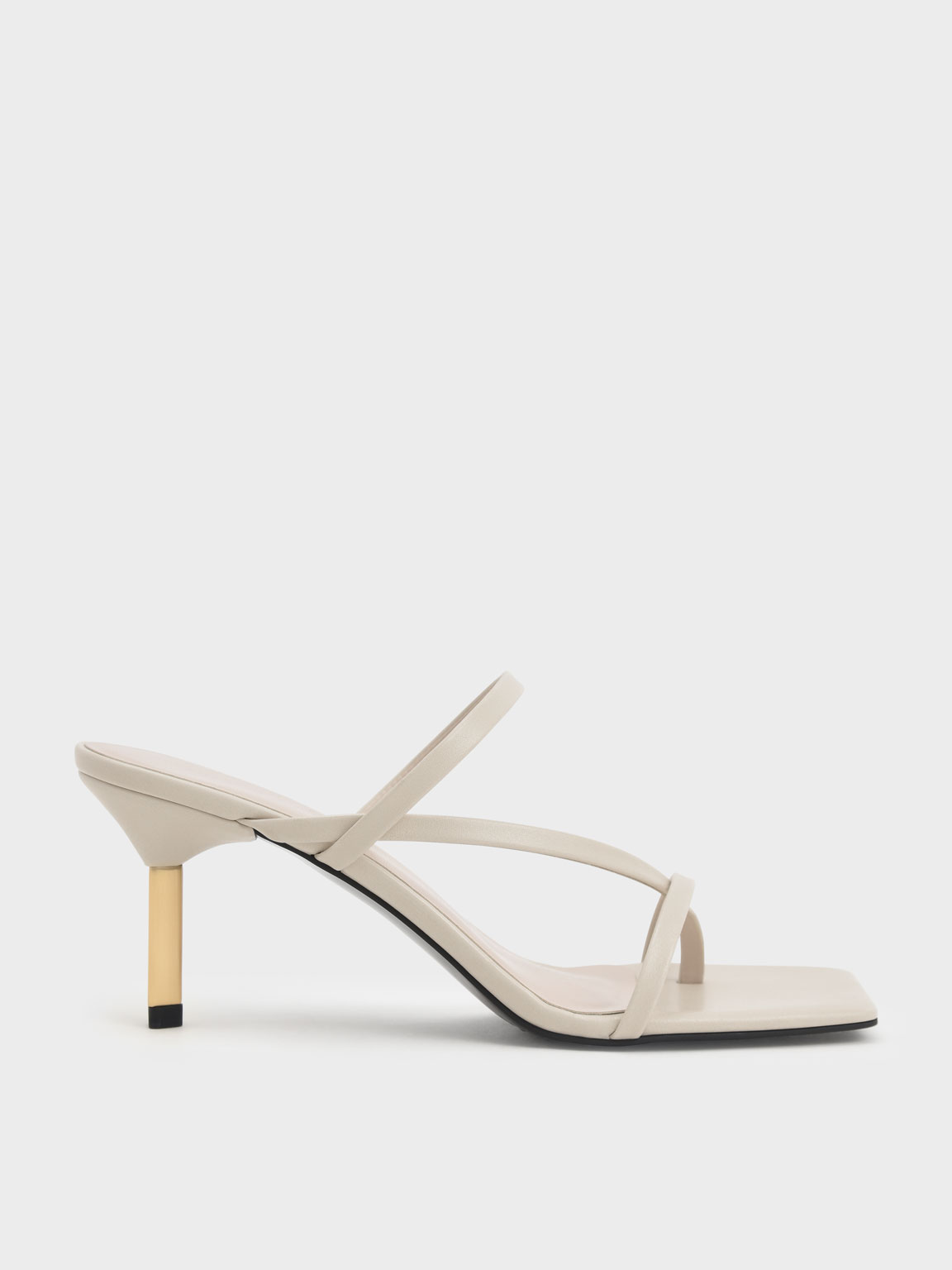 

Toe Loop Blade Heel Sandals