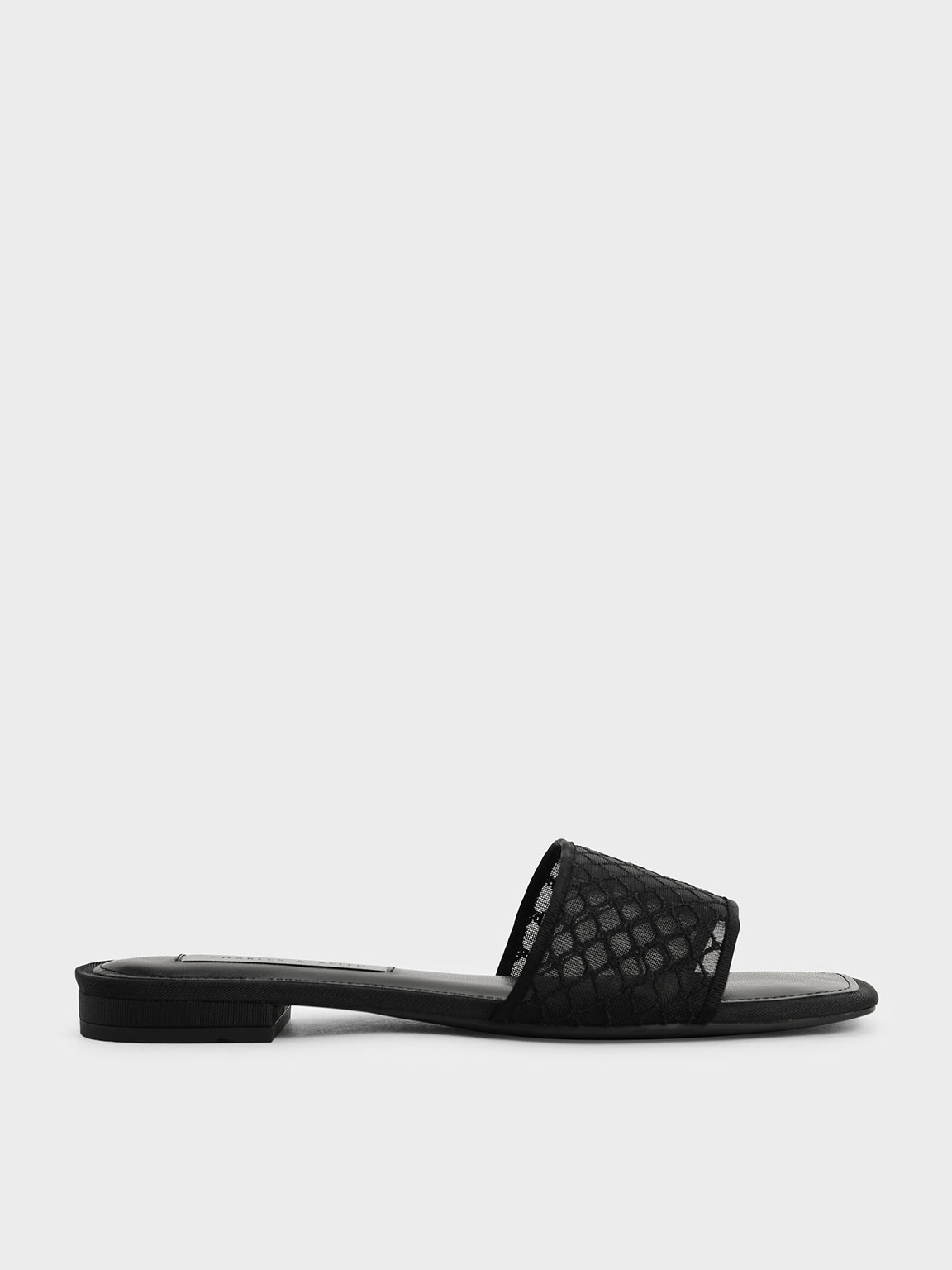 

Mesh & Grosgrain Slide Sandals