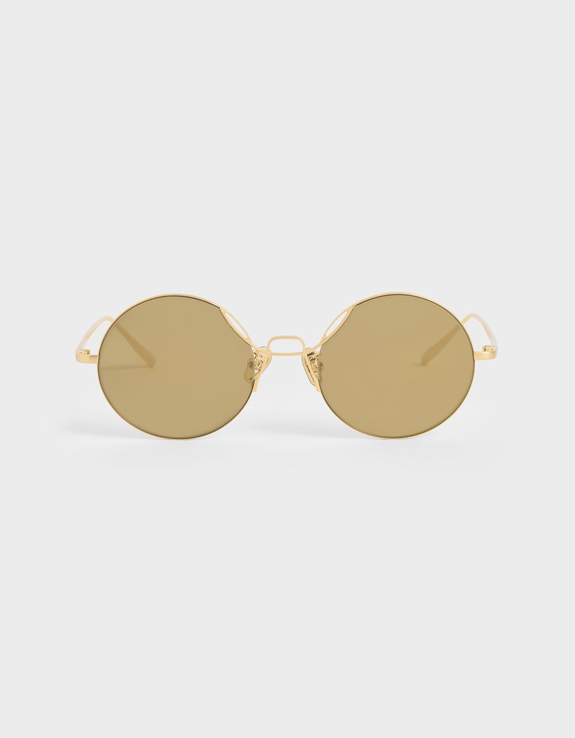 

Round Tinted Sunglasses, Gold