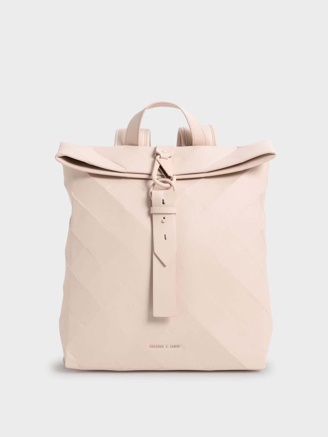 

Large Geometric Backpack, Light pink