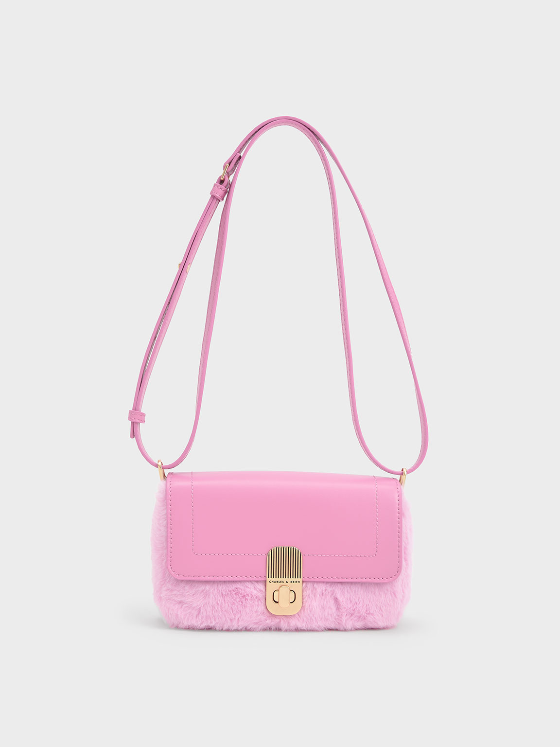 

Enya Front Flap Turn-Lock Shoulder Bag