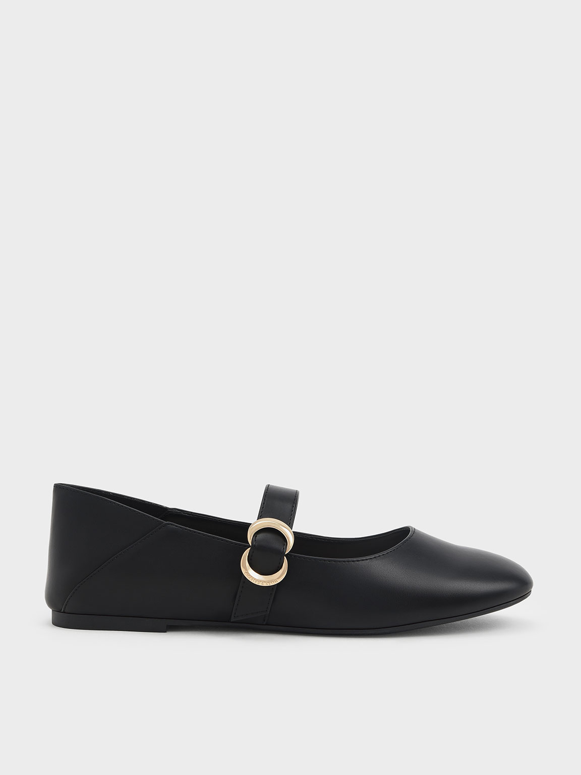 

Metallic Accent Mary Jane Ballerina Flats
