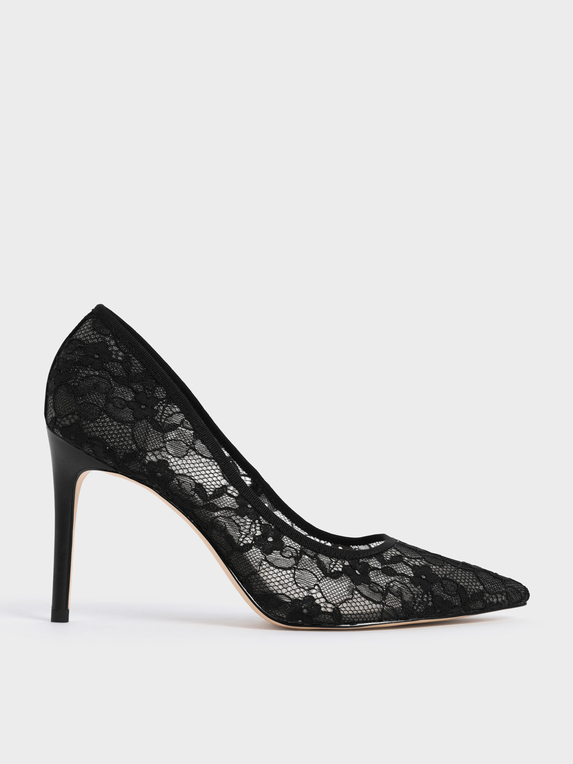 Charles & Keith - Lace Stiletto Pumps