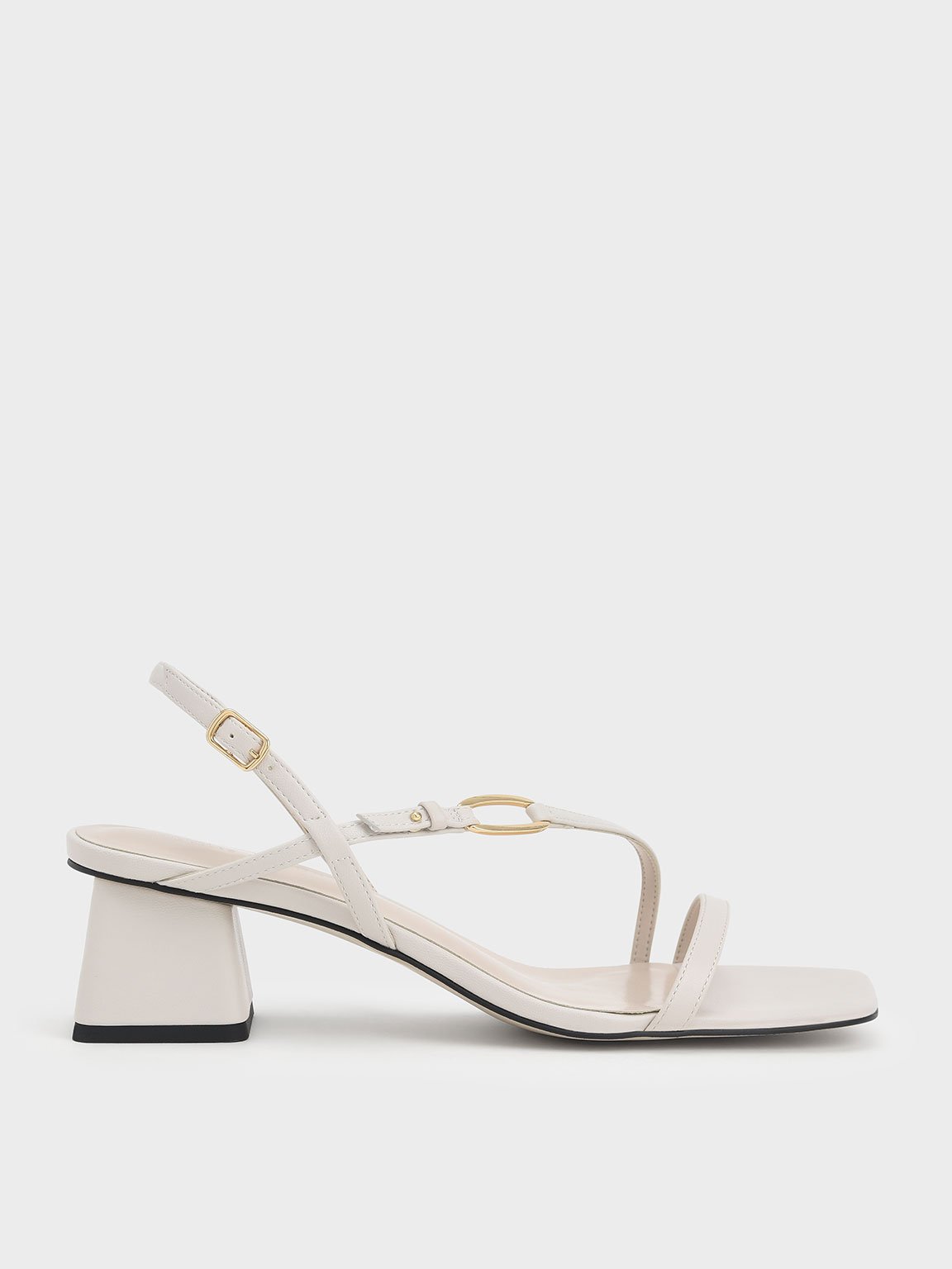 ZARA Leather Strappy Heeled Sandals – Shokh