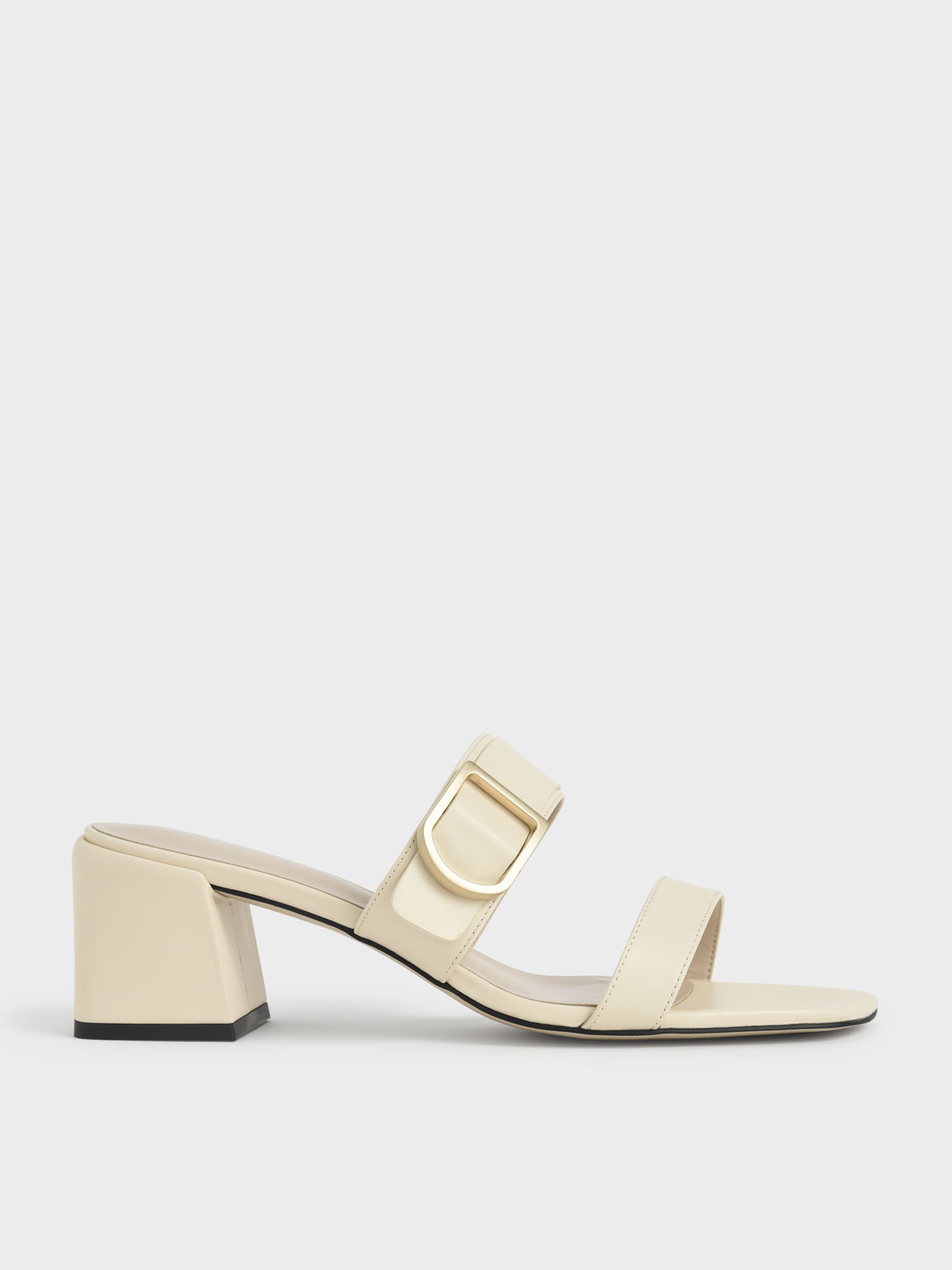 

Buckle Strap Block Heel Mules