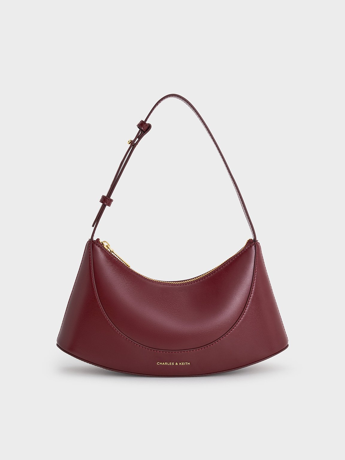 Charles & Keith - Sigrid Shoulder Bag In Mulberry Plum
