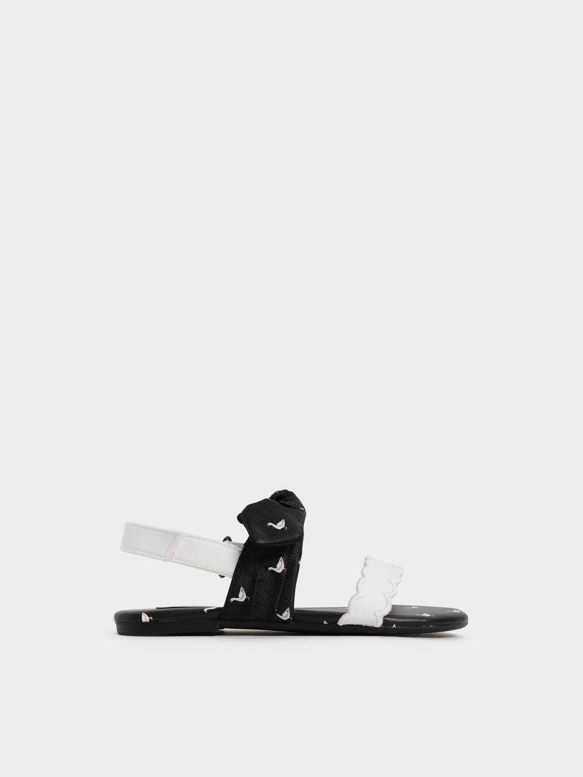 

Girls' Printed Bow-Tie Flat Sandals