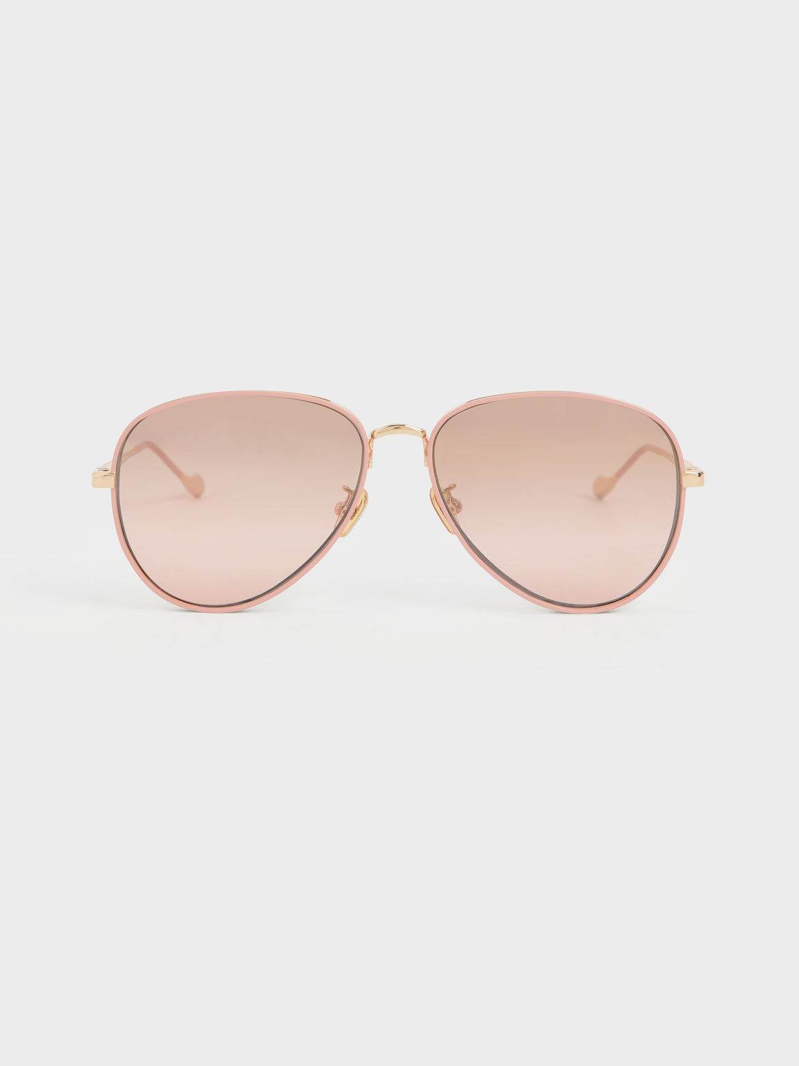 

Tinted Aviator Sunglasses, Pink