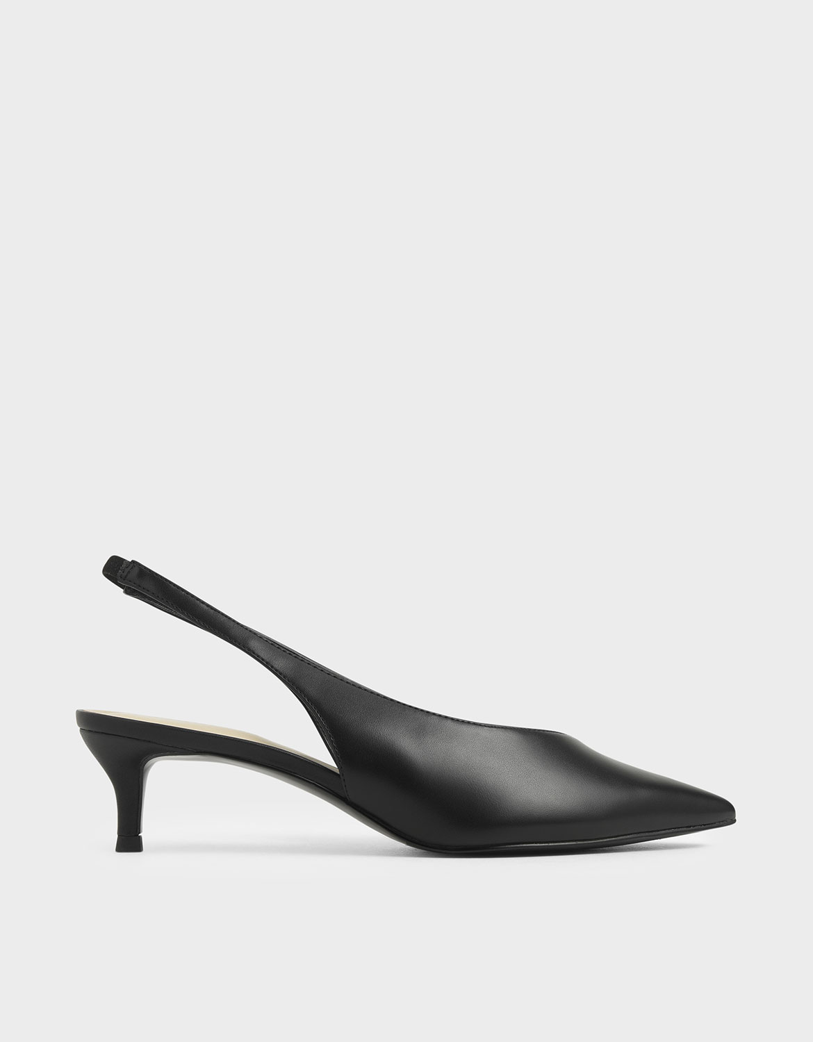 

Slingback Kitten Heels, Black