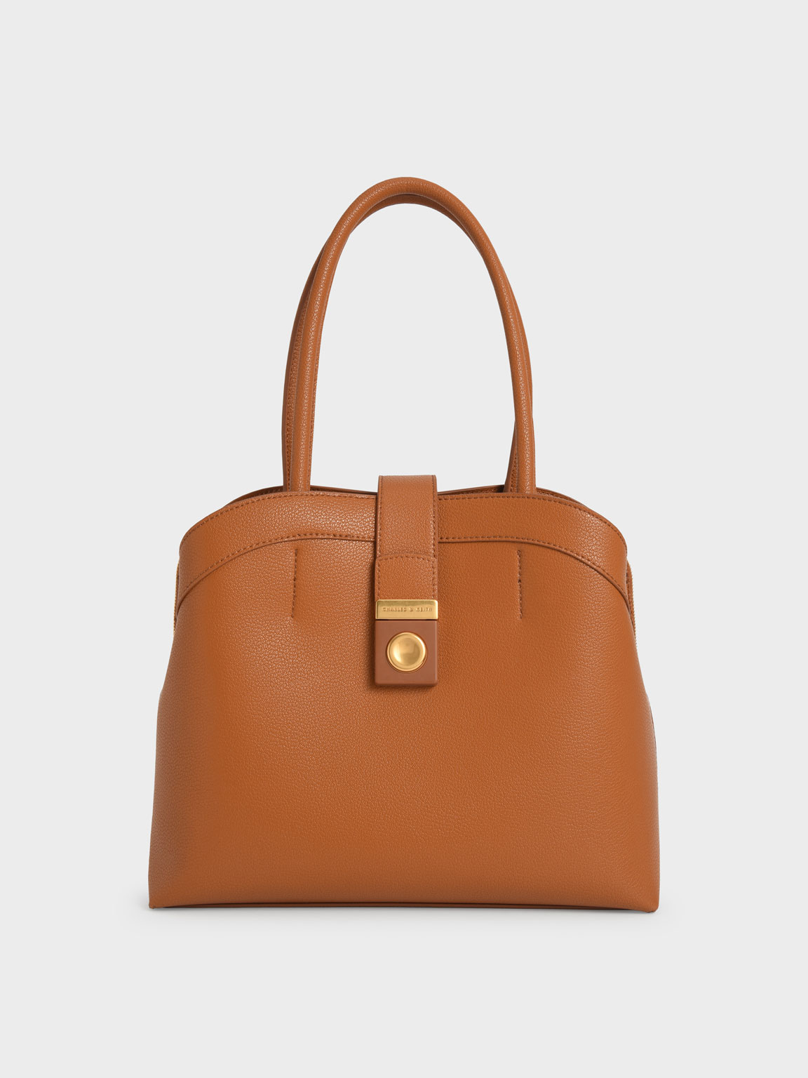 

Double Handle Tote Bag, Cognac