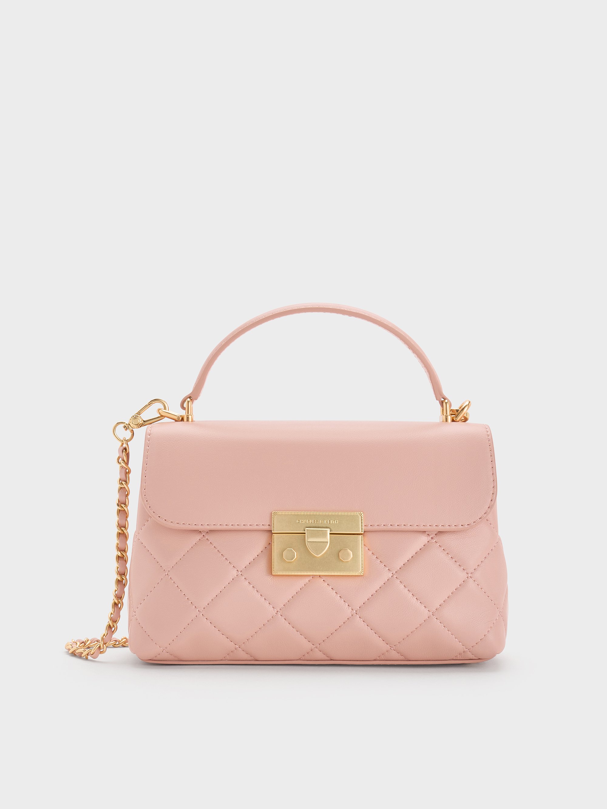 Charles & Keith - Alva Quilted Top Handle Bag