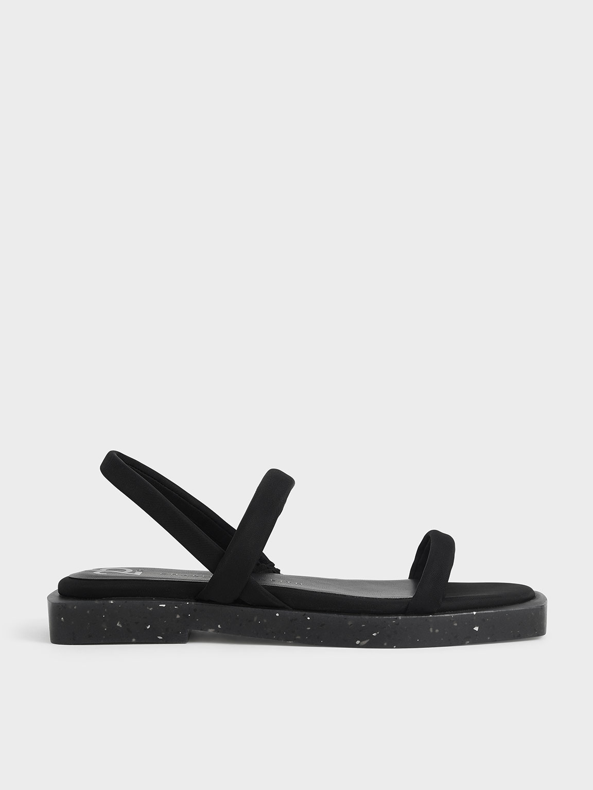 

The Anniversary Series: Arabella Recycled Nylon Slingback Sandals, Black