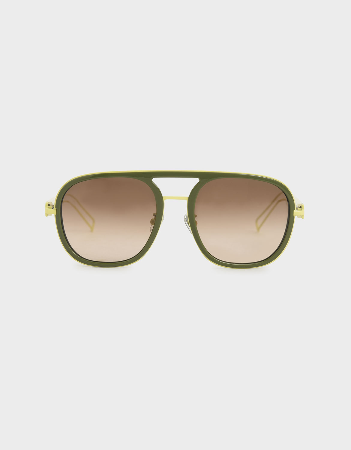 

Double Bridge Sunglasses, Green