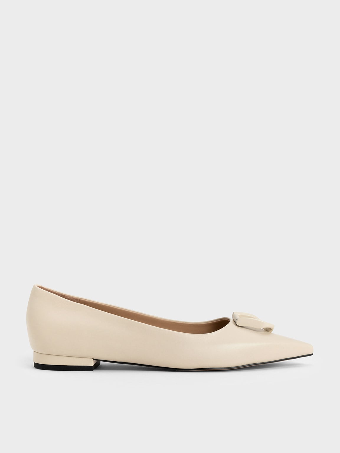 Charles & Keith - Gabine Leather Ballerinas