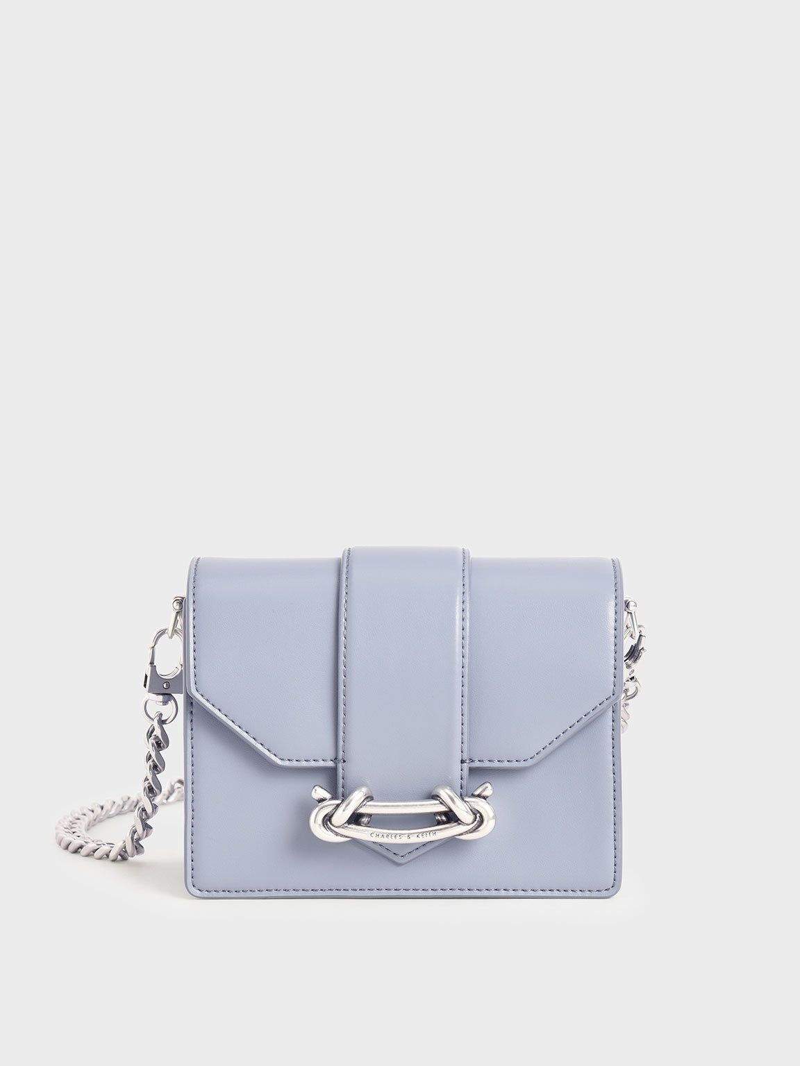 

Metallic Buckle Crossbody Bag