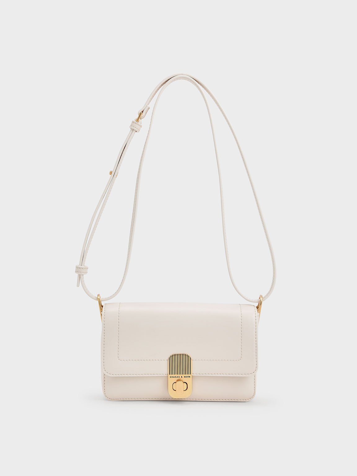

Enya Front Flap Turn-Lock Shoulder Bag