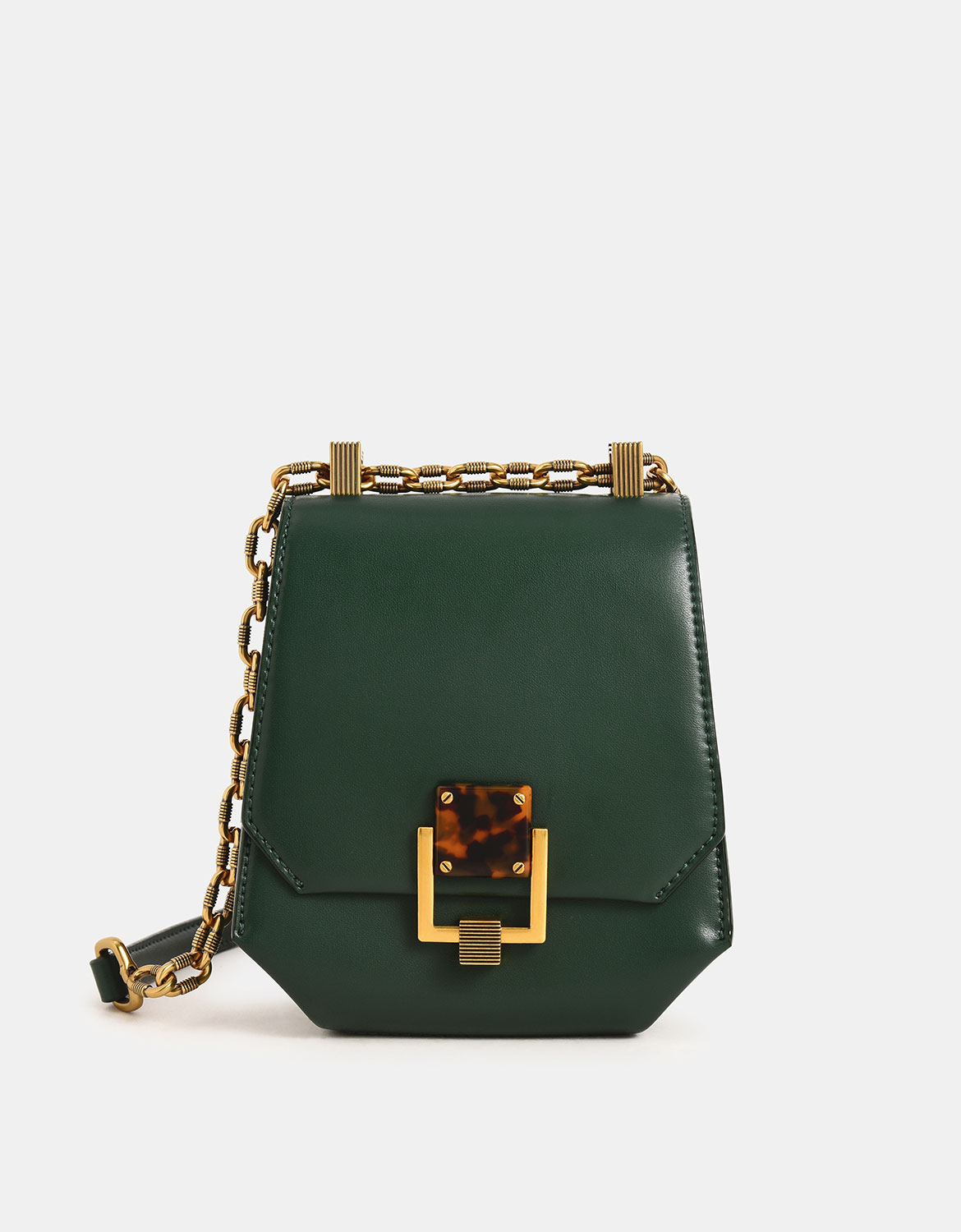 

Metallic Accent Geometric Crossbody Bag