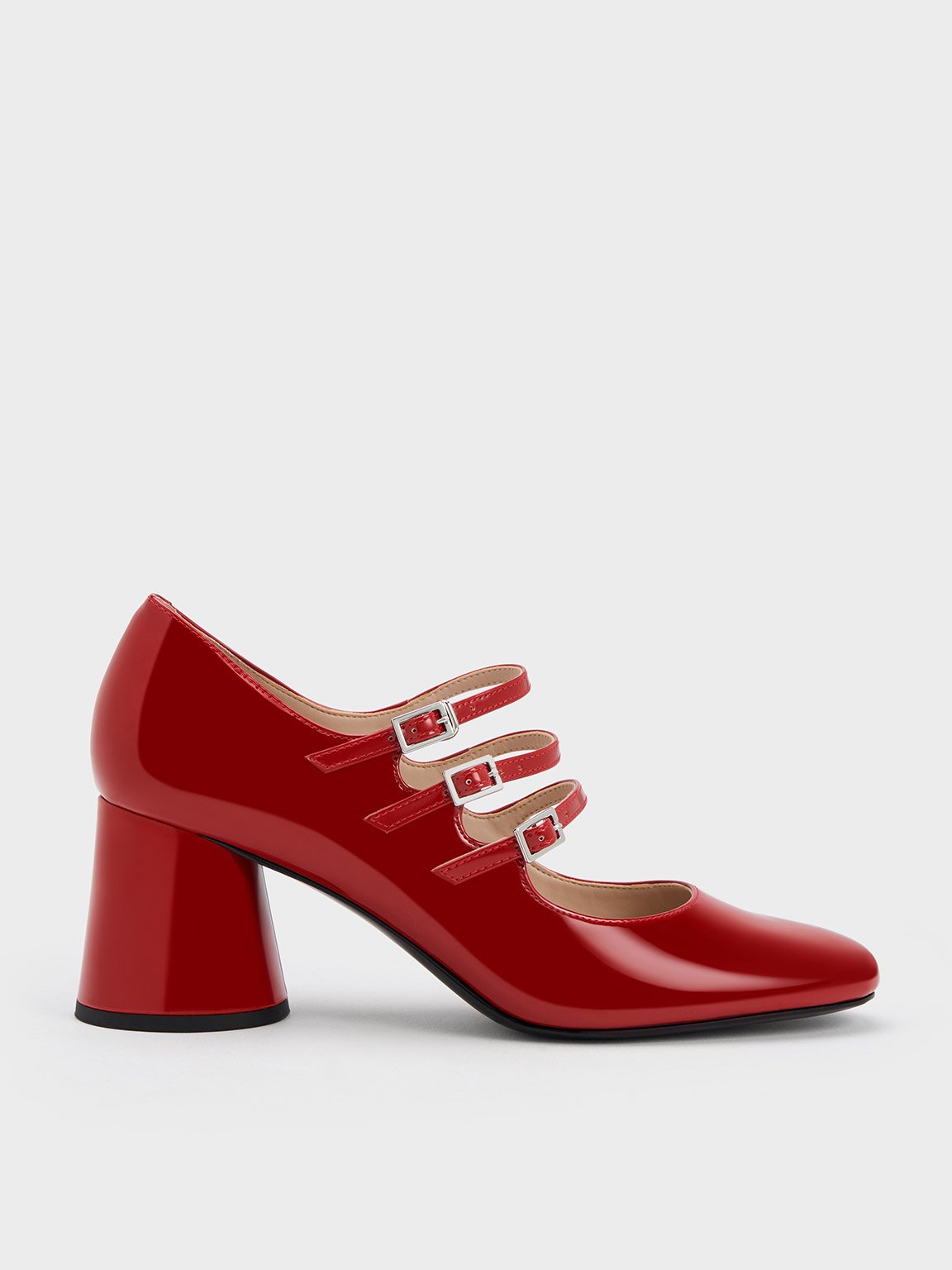 Claudie Patent Buckled Mary Janes