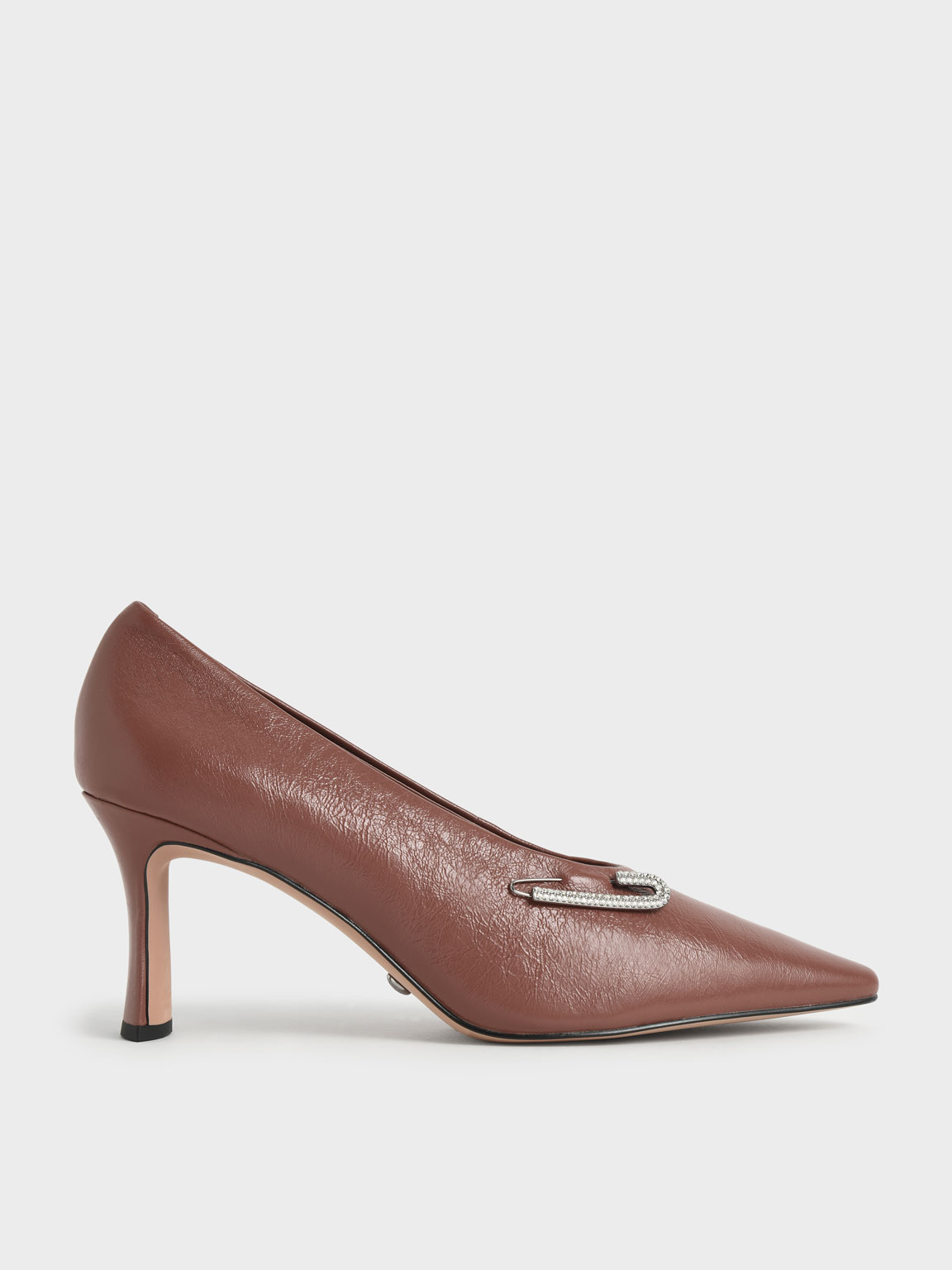 

Gem-Embellished Leather Pumps