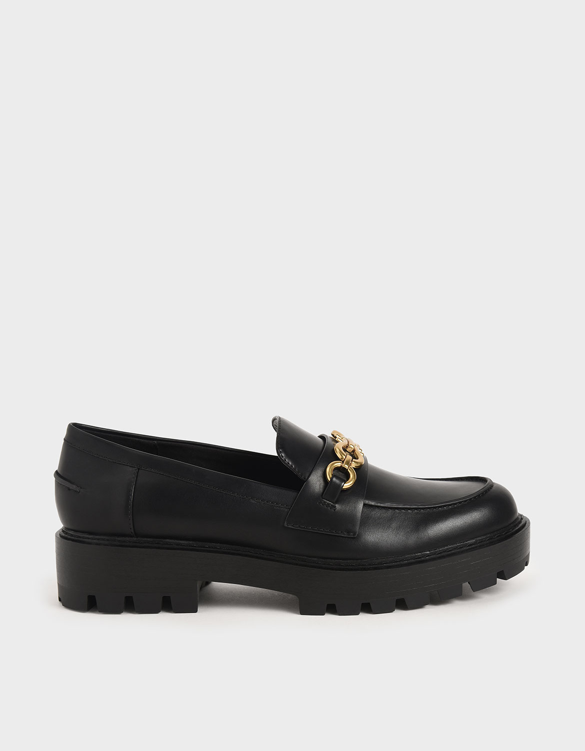 

Metallic Accent Chunky Loafers