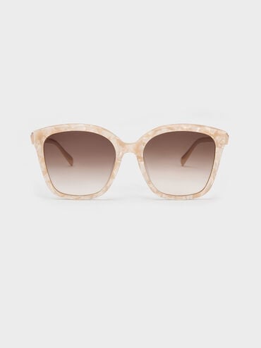 Oversized Square Acetate Sunglasses