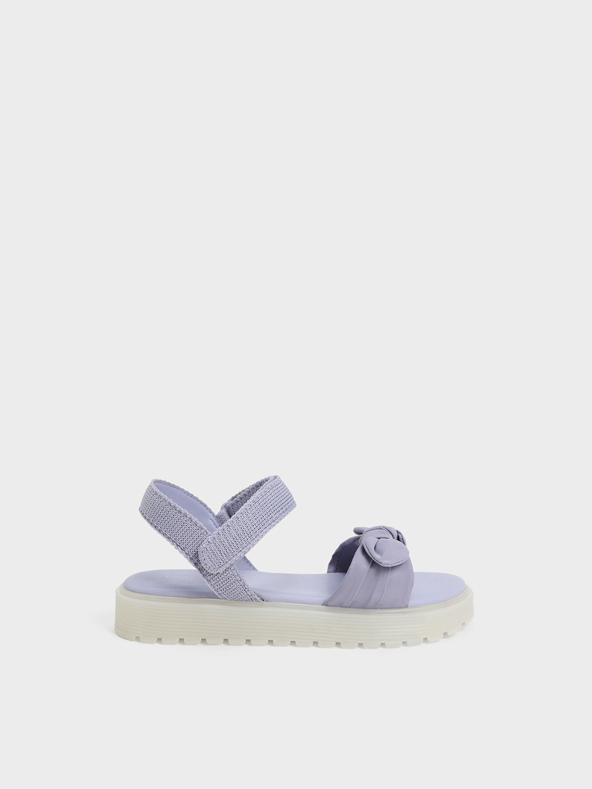 Charles & Keith Kids' Girls' Nylon Knotted Sandals In Lilac
