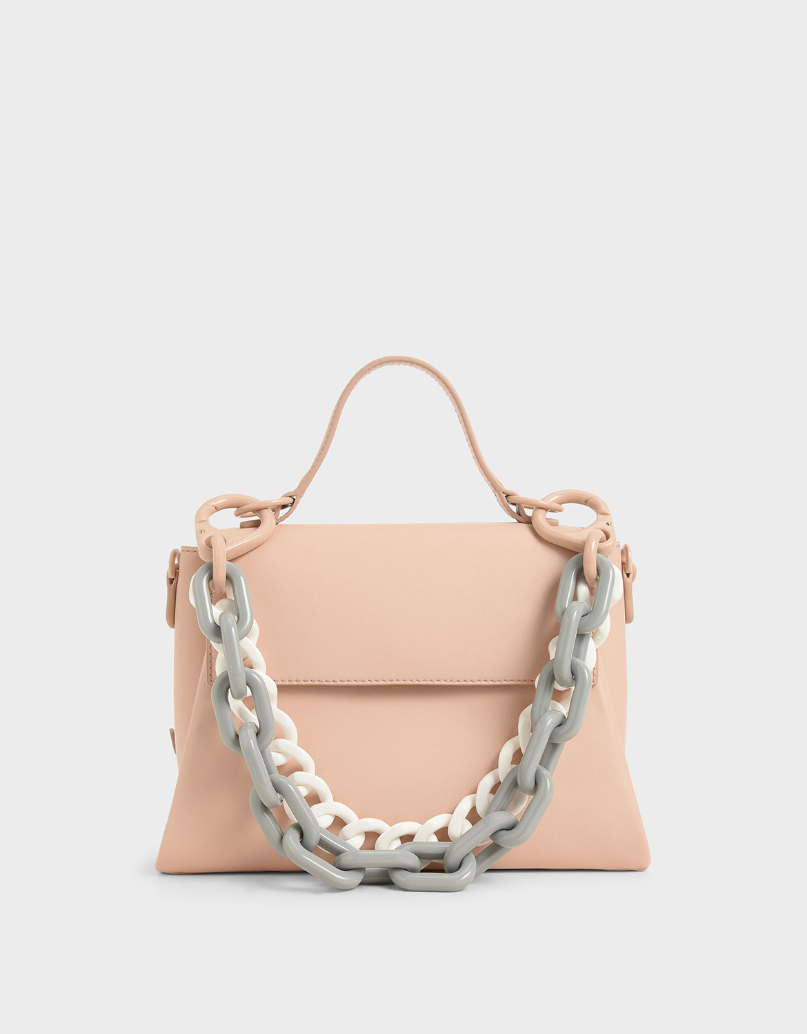 

Double Chain Link Bag, Pink