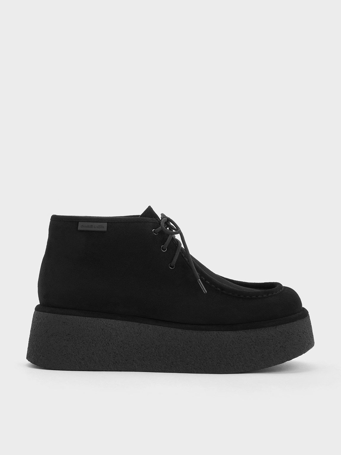 Molly Textured Flatform Ankle Boots