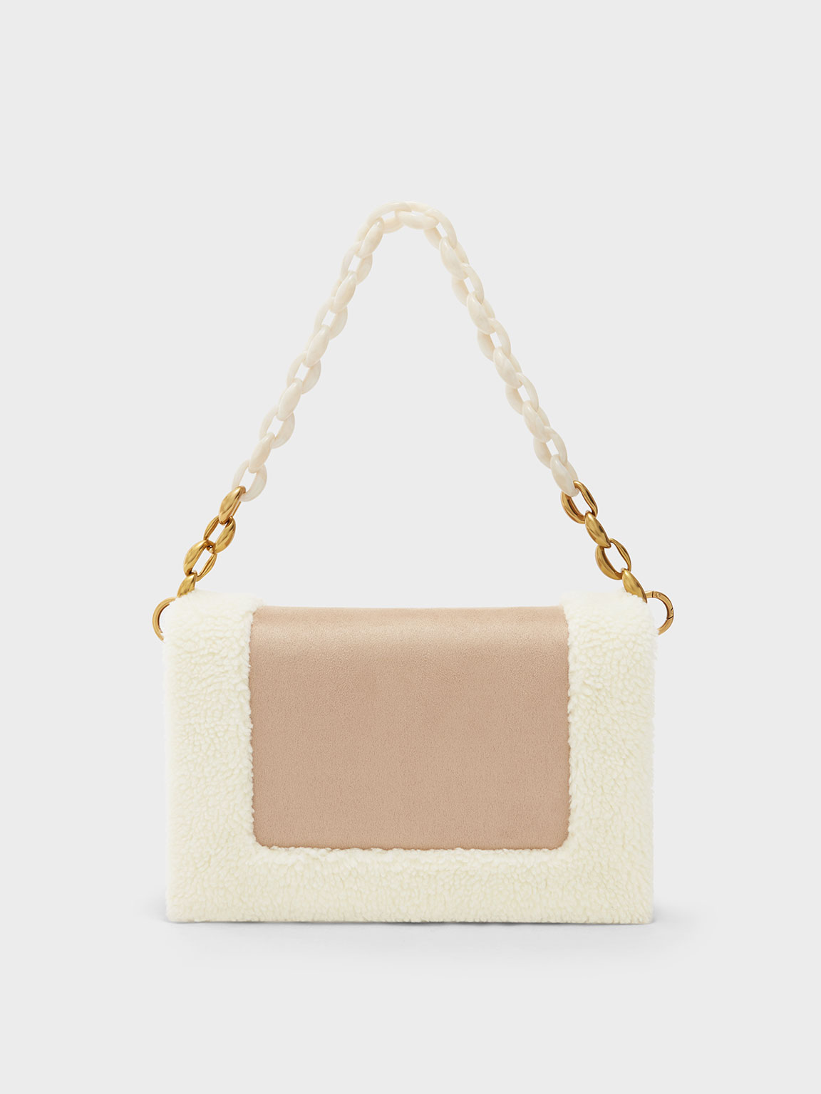 

Evelynn Push-Lock Textured Shoulder Bag