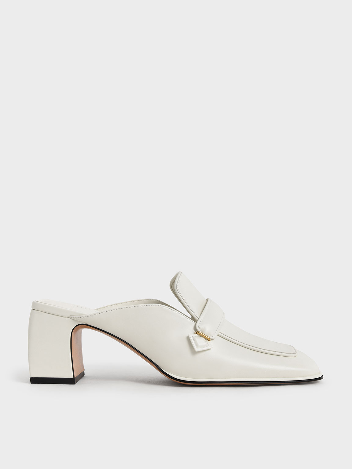 

Block Heel Loafer Mules