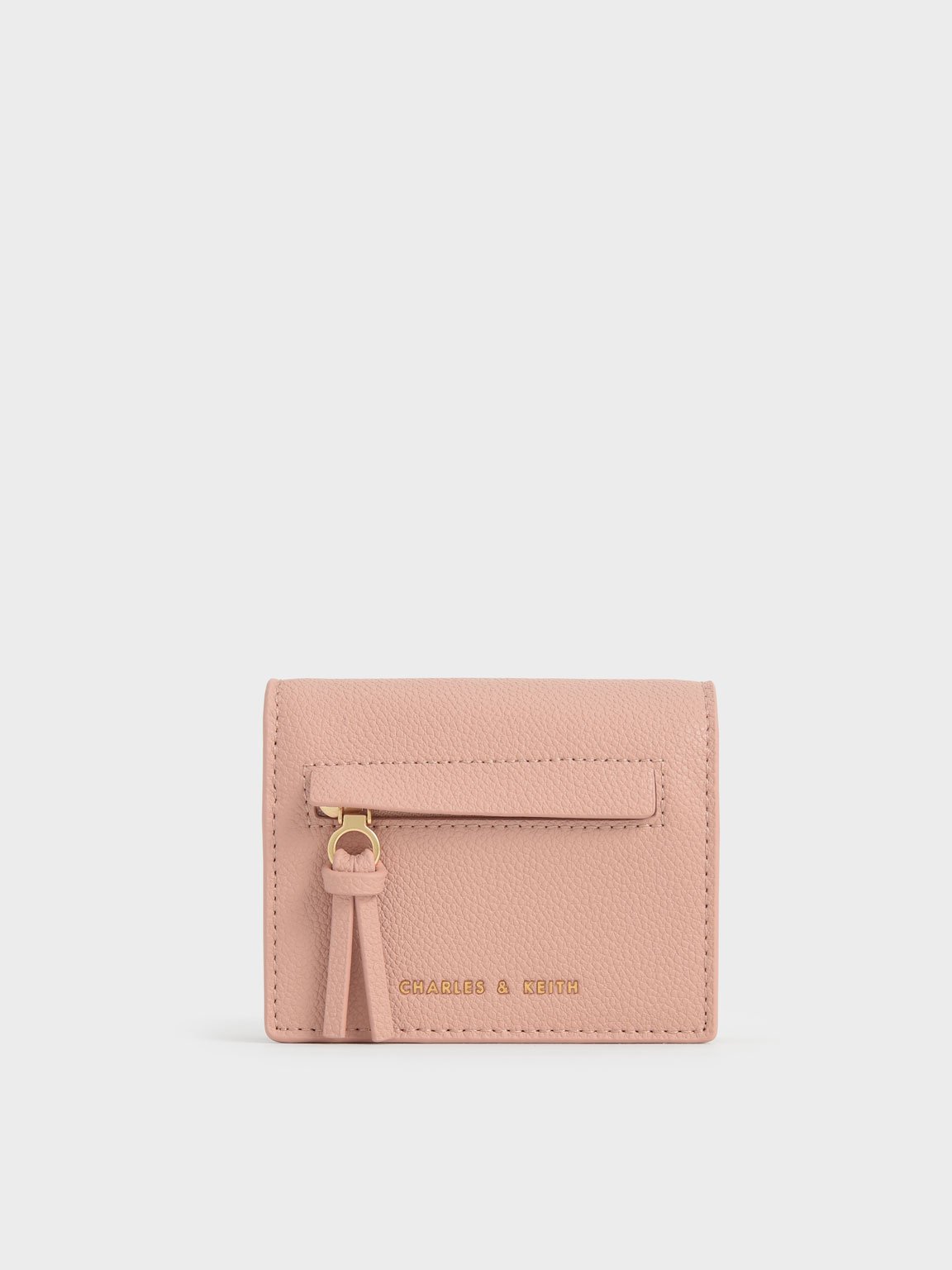 

Snap Button Card Holder, Blush