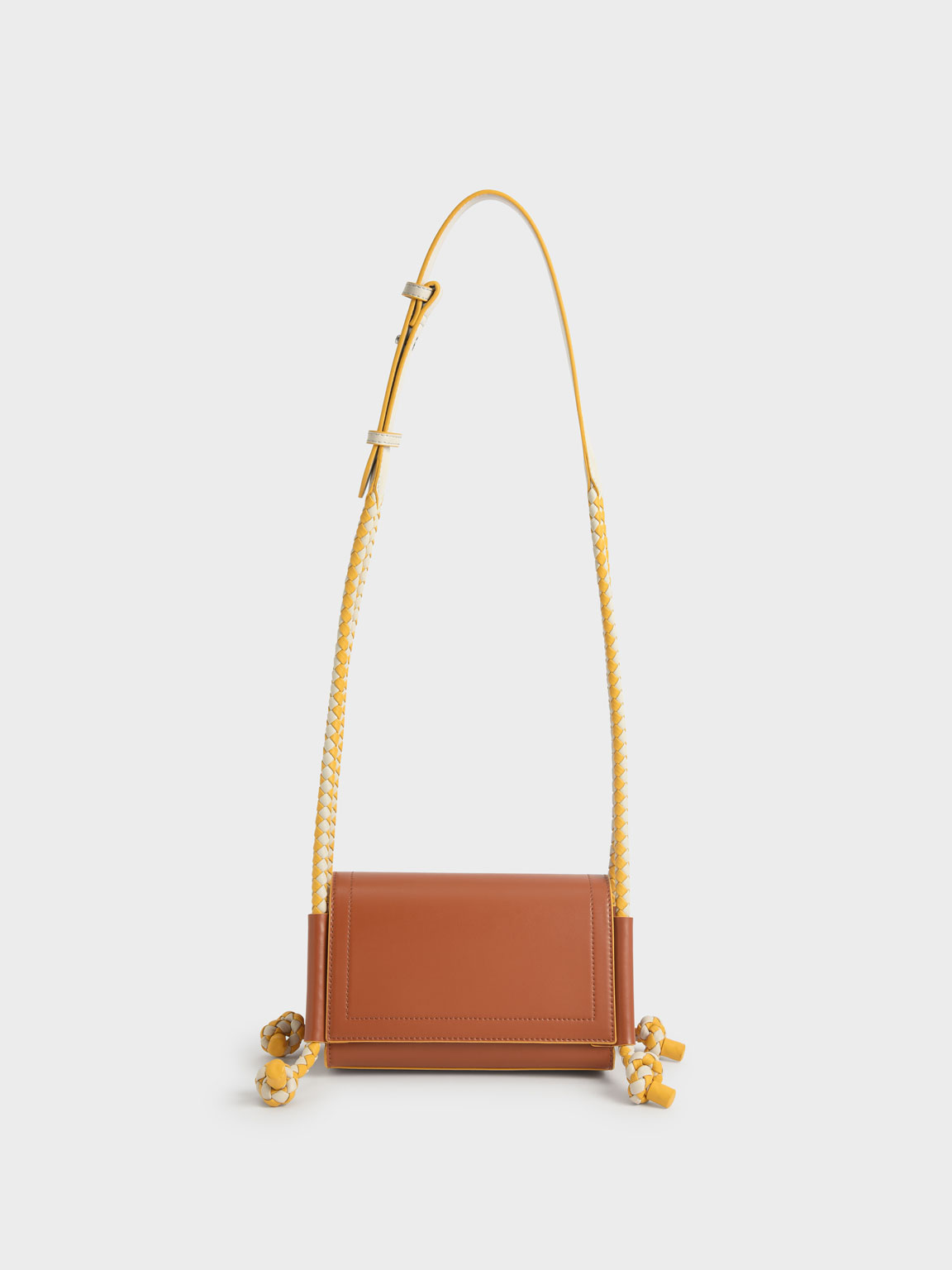

Embellished Strap Crossbody Bag, Cognac