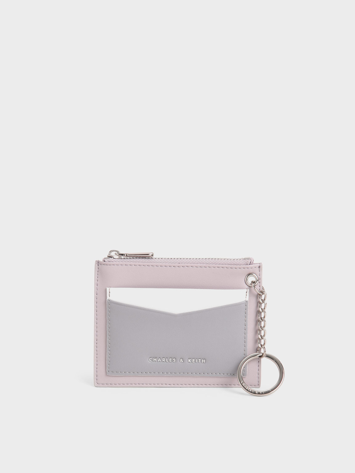 Lilac Ring Detail Card Holder | CHARLES & KEITH UK