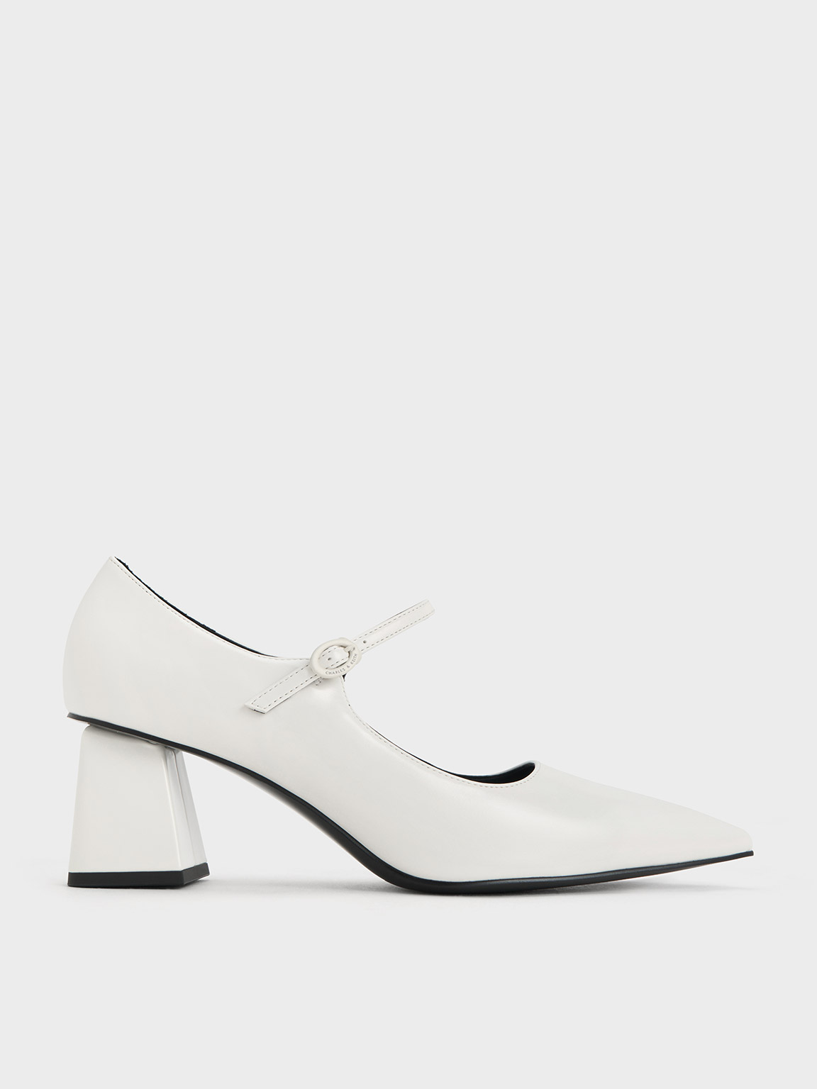 Pointed-Toe Mary Jane Pumps