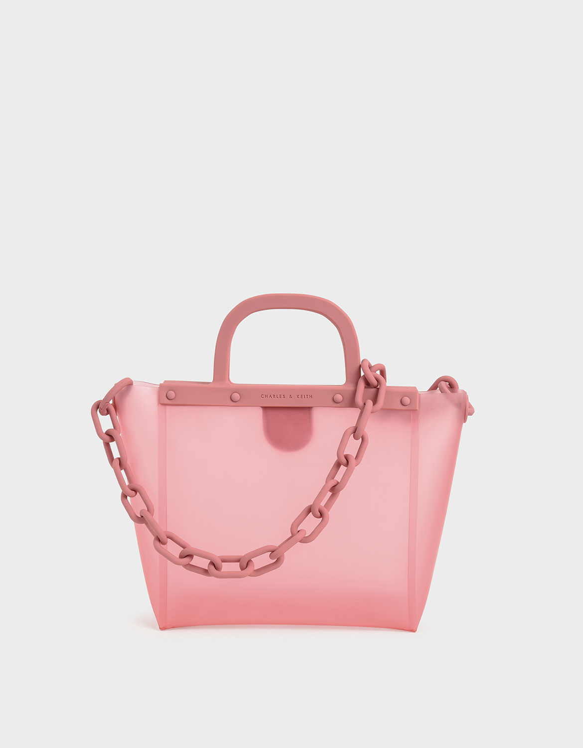 

See-Through Tote Bag, Pink